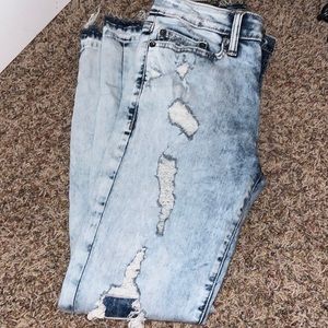 American eagle acid wash jeans. Not sold anymore!! extreme flex fit.
